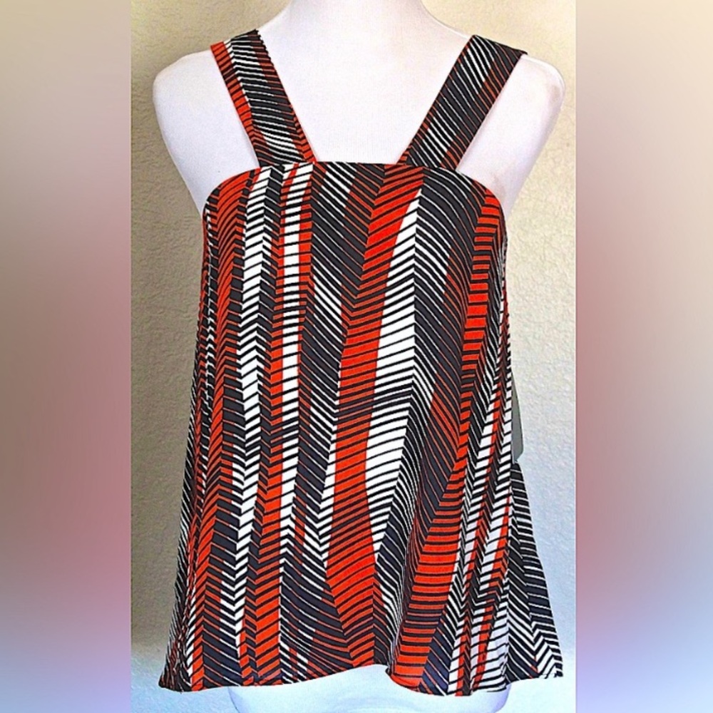Zara Chevron Multi Color Top - Picture 5 of 7